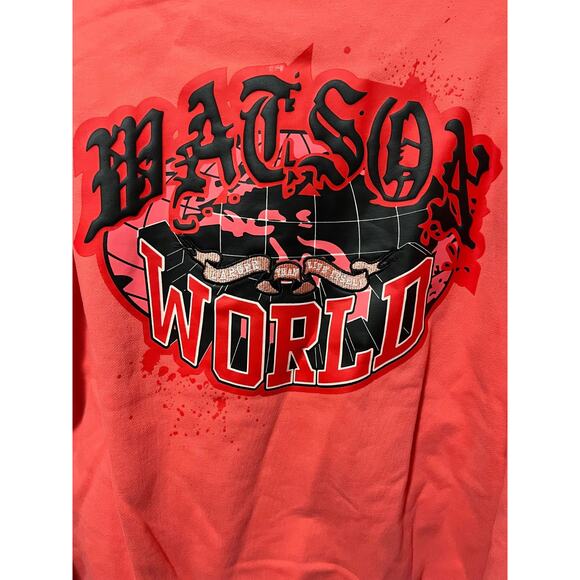 Watson Luxe Larger Than Life Hoodie Red Graphic Angels Size L NWT Streetwear - Picture 7 of 14